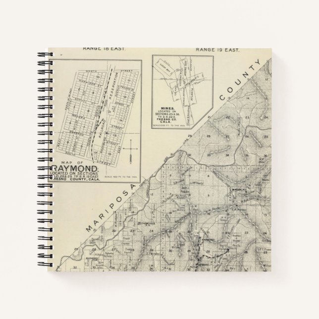 Carnet Comté de Madera, Californie (Devant)
