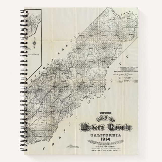 Carnet Comté de Madera, Californie 4 2 (Devant)