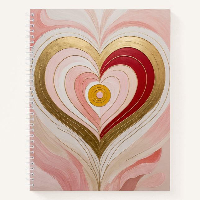 Carnet Concentric Heart Blossom (Devant)