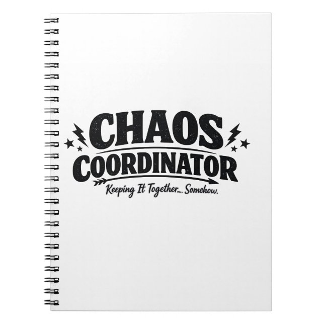 Carnet Concepteur de Typographie de Chaos (Devant)