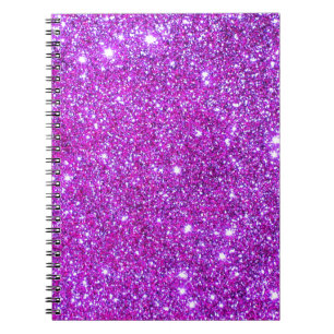 Carnet Concepteur fascinant scintillant pourpre rose de