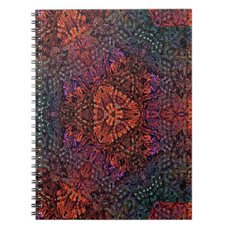 Carnet Conception Abstraite de Kaléidoscope Fractal Élect