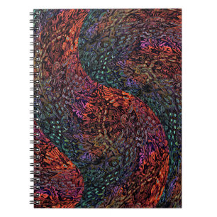 Carnet Conception Abstraite de Kaléidoscope Fractal Élect