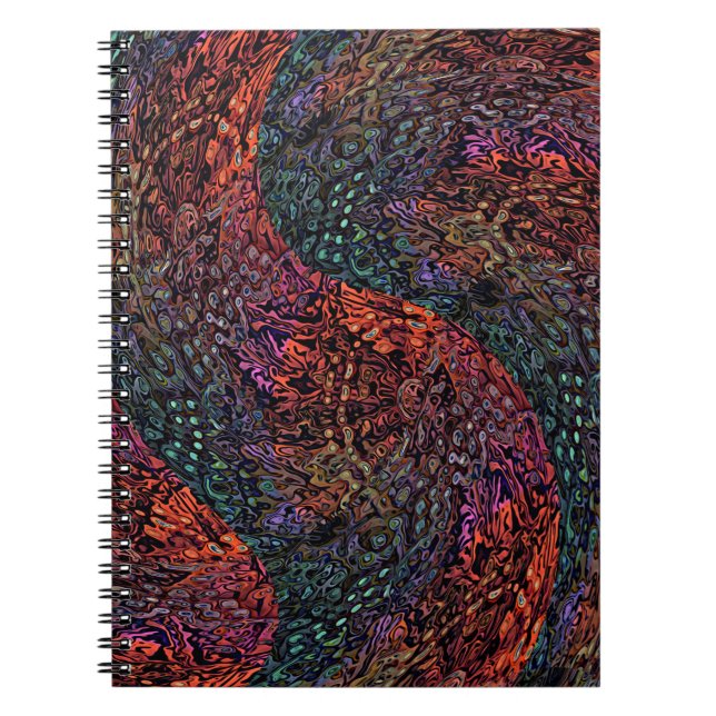 Carnet Conception Abstraite de Kaléidoscope Fractal Élect (Devant)