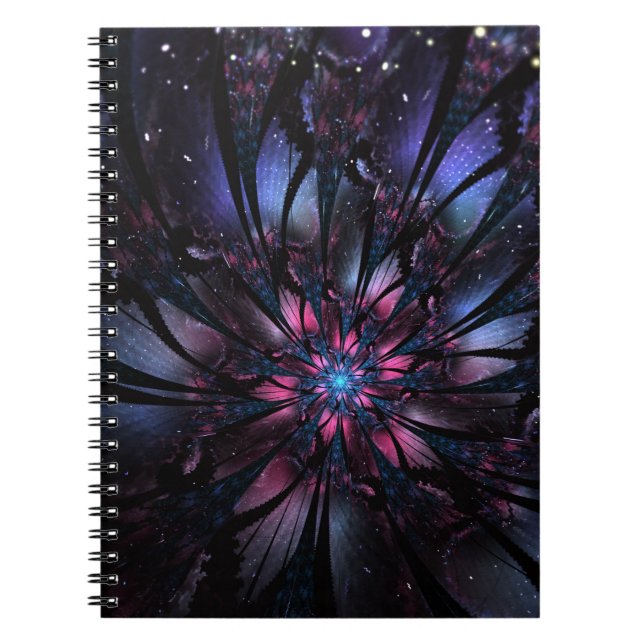 Carnet Conception Abstraite des fleurs fractales. (Devant)