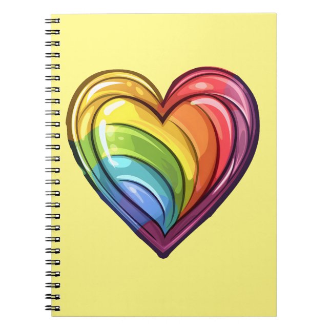 Carnet Conception cardiaque gay pride (Devant)