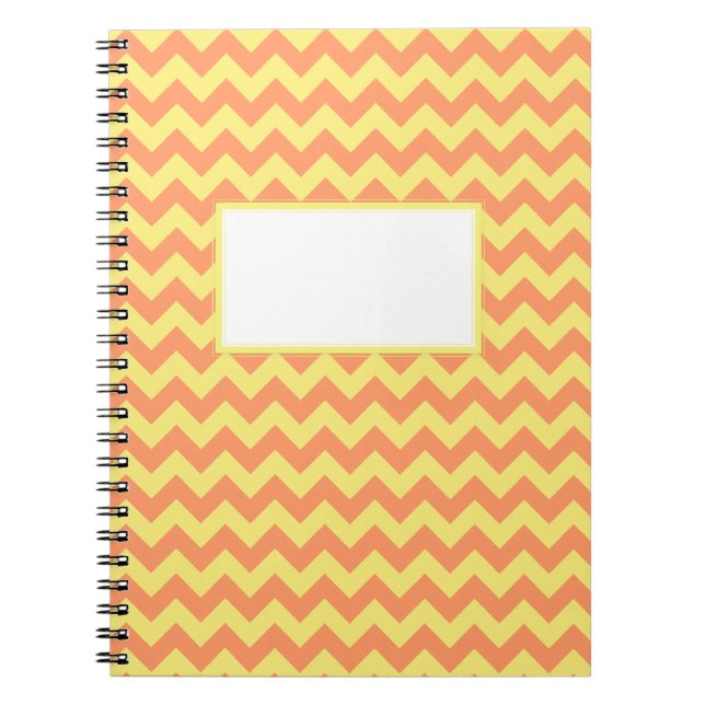 Carnet Conception Chevron Jaune (Devant)