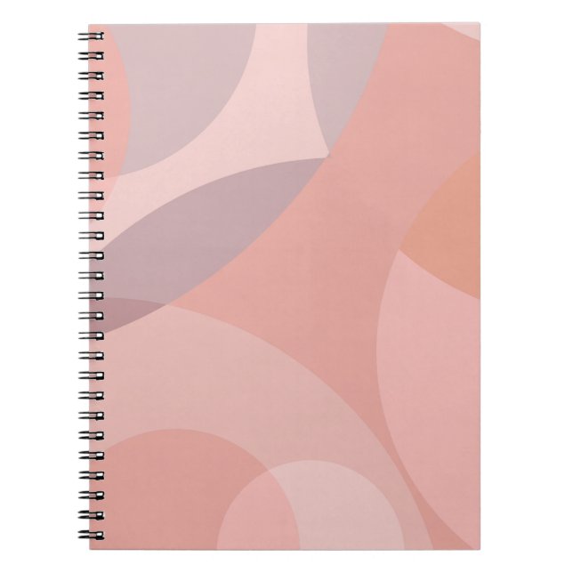 Carnet Conception circulaire à chevauchement rose (Devant)