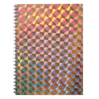 Carnet conception colorée de photographie olographe en