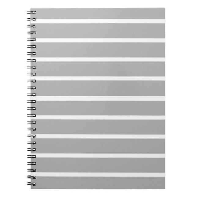 Carnet Conception de bandes grises cendrées  (Devant)