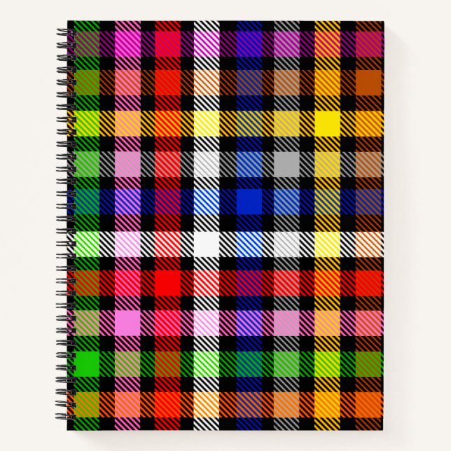 Carnet Conception de carreaux tartan à carreaux en twill  (Devant)