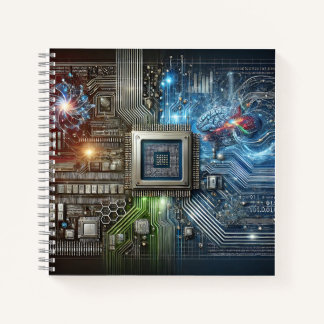 Carnet Conception de cerveau, de puce électronique et de