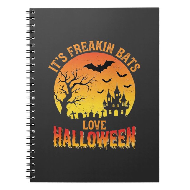 Carnet Conception de château hanté Halloween, les chauves (Devant)