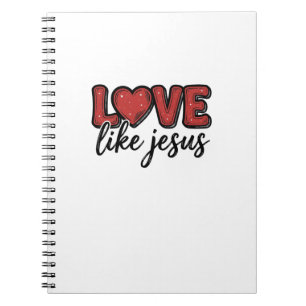 Carnet Conception de chemise chrétienne vintage Love Like