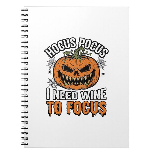 Carnet Conception de chemise Halloween Citrouille de vin  (Devant)