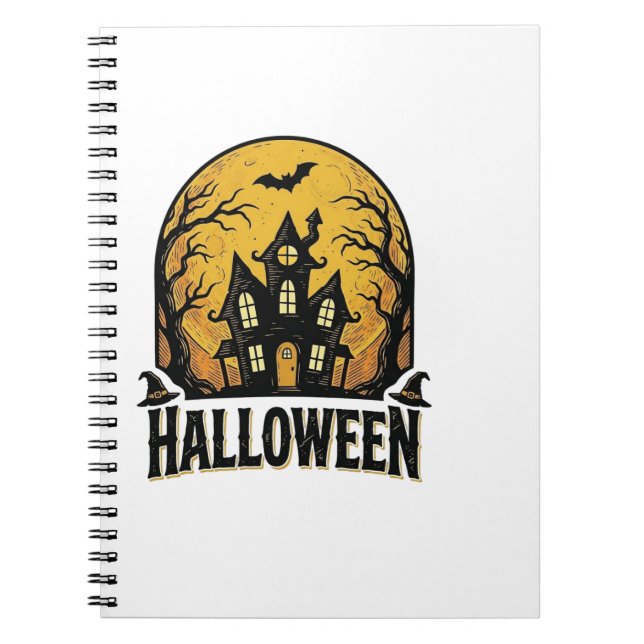 Carnet Conception de chemise Halloween Maison Hantée Vint (Devant)