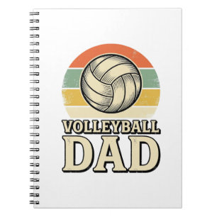 Carnet Conception de chemise rétro pour papa de volleybal