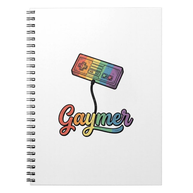 Carnet Conception de chemise vectorielle Gaymer Rainbow G (Devant)
