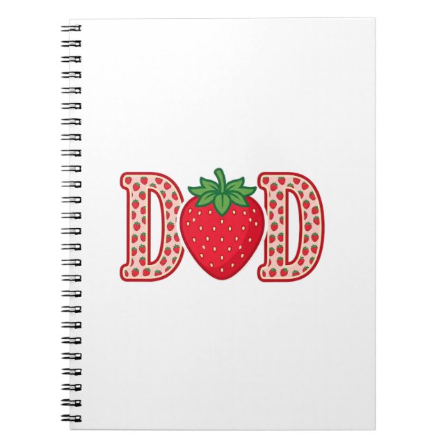 Carnet Conception de chemise vectorielle lettrage fraise  (Devant)