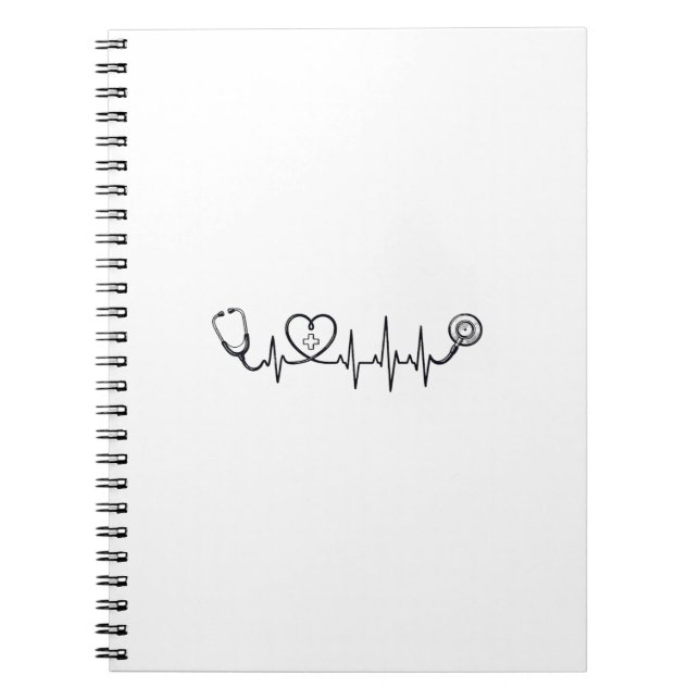 Carnet Conception de chemise vectorielle Stéthoscope Batt (Devant)