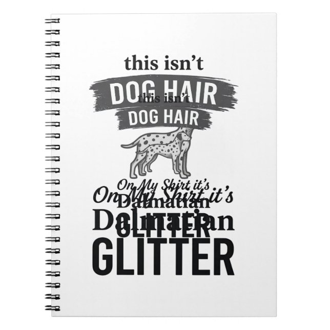 Carnet Conception de citation de cheveux de chien drôle d (Devant)