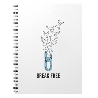Carnet Conception de citation inspirante Break Free
