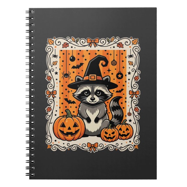 Carnet Conception de citrouille d'Halloween de raton lave (Devant)