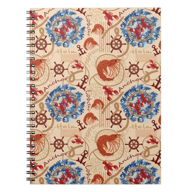 Carnet Conception de coeur Crustacé (Devant)