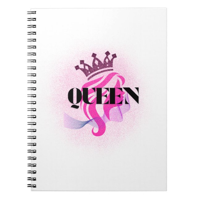 Carnet Conception de couronne de reine rose – Puissance f (Devant)