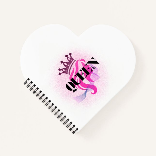 Carnet Conception de couronne de reine rose – Puissance f (Devant)