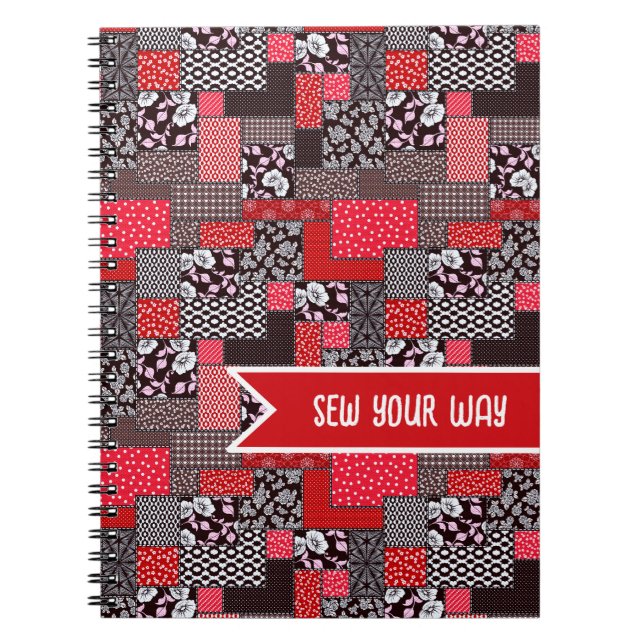 Carnet Conception de couture personnalisée Patchwork Coud (Devant)