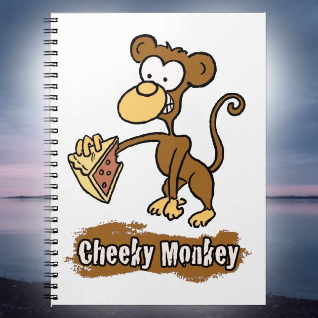 Carnet Conception de dessin animé de singe espiègle (Créateur téléchargé)