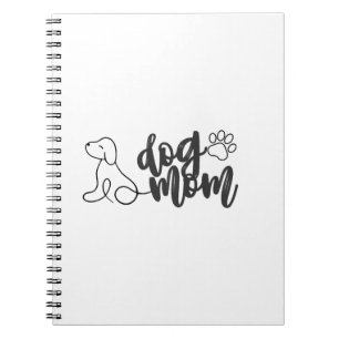 Carnet Conception de dessin au trait de maman de chien Am