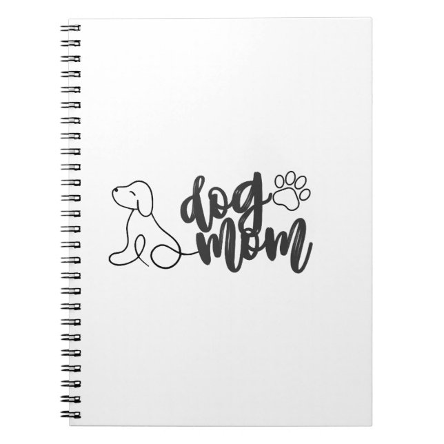 Carnet Conception de dessin au trait de maman de chien Am (Devant)