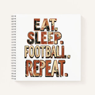 Carnet Conception de fan de football vintage Graphique