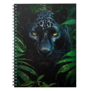 Carnet Conception de faune de jungle de panthère noire my