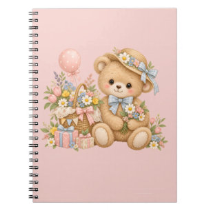 Carnet Conception de fête de nounours mignon