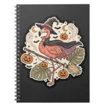 Conception de flamant rose effrayant vintage pour
