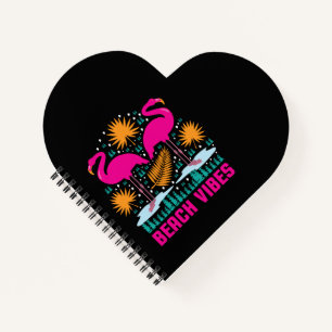 Carnet Conception de flamants roses de vibrations de plag