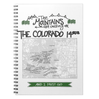 Carnet Conception de Fourteeners de Colorado 14ers