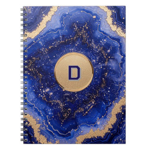 Carnet Conception de géode abstraite avec accents de rose