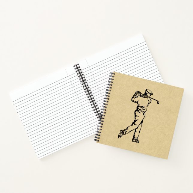 Carnet Conception de golfeur en cuir (Intérieur)