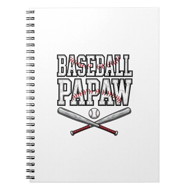Carnet Conception de gravure vintage Papaw baseball_1 (Devant)