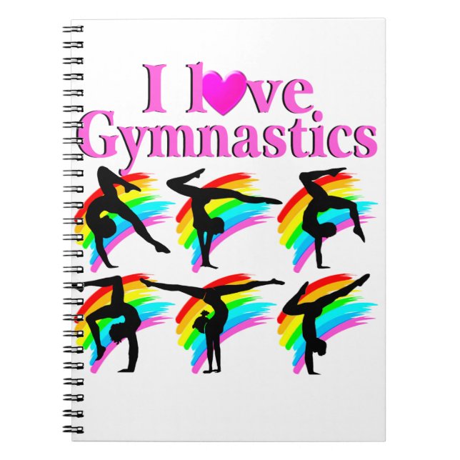 CARNET CONCEPTION DE GYMNASTICS DE PLAIN ROSE JOLIE (Devant)