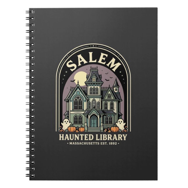 Carnet Conception de la bibliothèque hantée de Salem Hall (Devant)