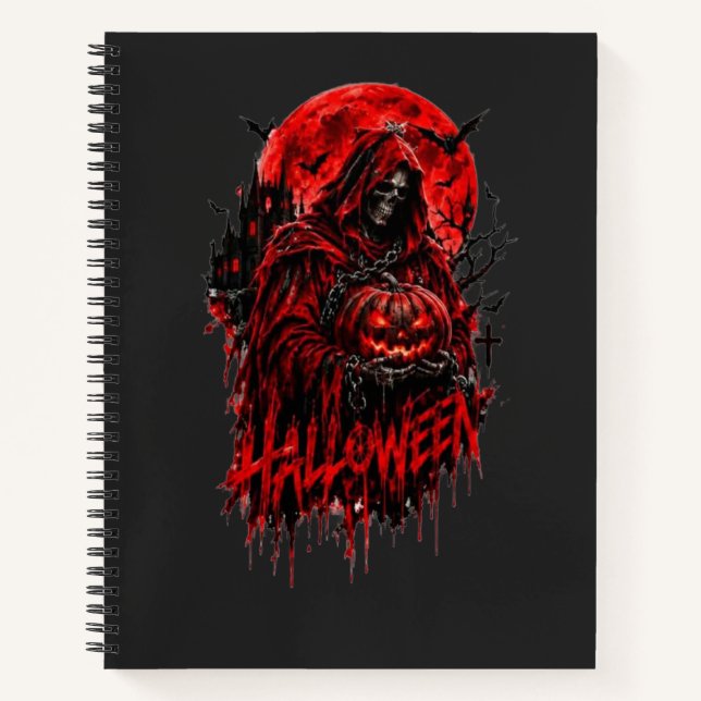 Carnet Conception de la fête d'Halloween avec la Faucheus (Devant)