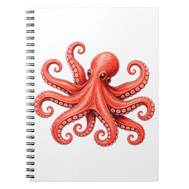 Carnet Conception de la vie marine de l'octopus océan (Devant)