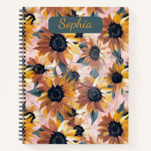 Carnet Conception de l'aquarelle de tournesol