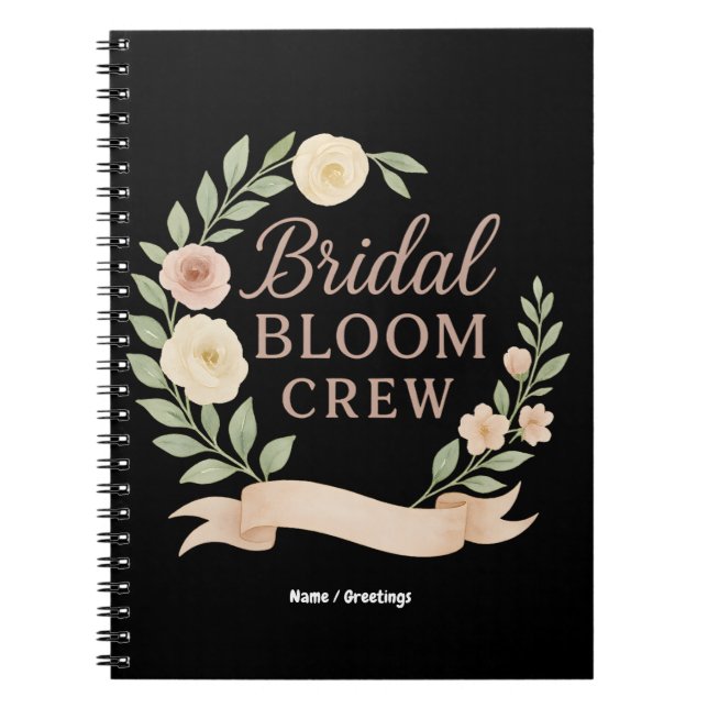 Carnet Conception de l'équipe Fleur de Mariée pour l'ente (Devant)
