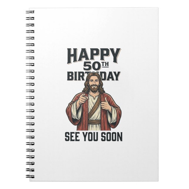 Carnet Conception de l'humour religieux pour votre 50e an (Devant)